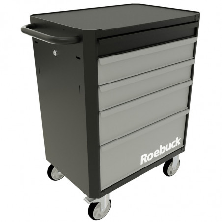 SERVANTE 5 TIROIRS NOIR/GRIS - ROEBUCK | 893459