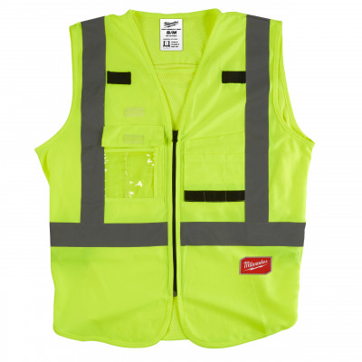 GILET HAUTE VISIBILTÉ JAUNE - 10 POCHES - Milwaukee | 4932471889