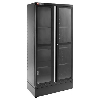 JLS3 ARMOIRE A 2 PORTES VITREES H 2M L1000MM NOIR - JETline - Facom France | JLS3-A1000PVBS