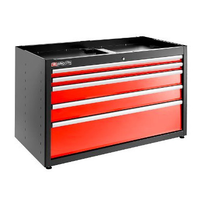 JLS3 MEUBLE BAS DOUBLE A 5 TIROIRS ROUGE - JETline - Facom France | JLS3-MBD5T
