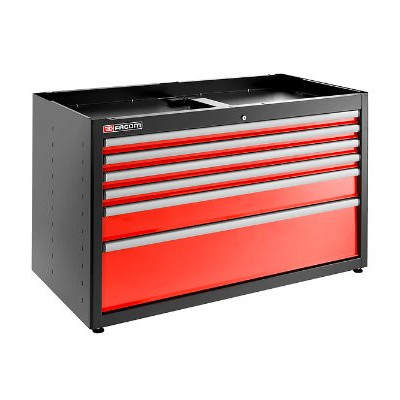 JLS3 MEUBLE BAS DOUBLE A 6 TIROIRS ROUGE - JETline - Facom France | JLS3-MBD6T