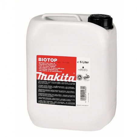 Makita 980008611 Huiles pour chaînes tronçonneuses Biotop, bio dégradable 5l