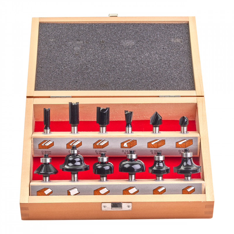 SET 12 MÈCHES POUR AFFLEUREUSE M18FTR8 - Coffret - Milwaukee | 4932451668