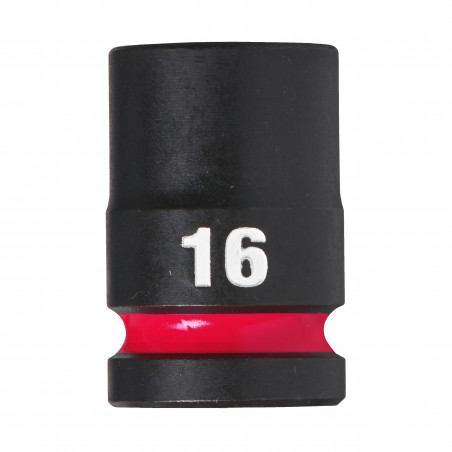 DOUILLE SHOCKWAVE 1/2 HEX COURTE 16 MM - Clip brochable - Milwaukee | 4932480310