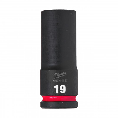 DOUILLE SHOCKWAVE 1/2 HEX LONGUE 19 MM - Clip brochable - Milwaukee | 4932480337