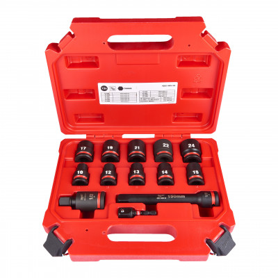 DOUILLE SHOCKWAVE 1/2 COURTES SET 11 PCS - Coffret - Milwaukee | 4932480456