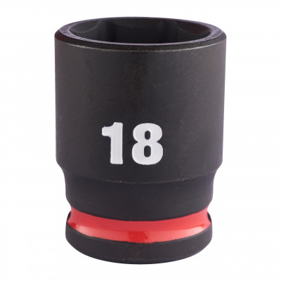 DOUILLE SHOCKWAVE 3/8" HEX COURTE 18 MM - Clip brochable - Milwaukee | 4932480275