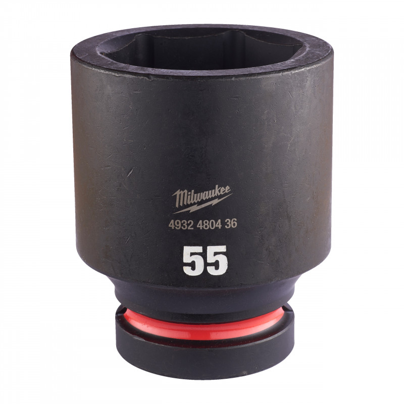 DOUILLE SHOCKWAVE 1" HEX LONGUE 55 MM - Sachet plastique - Milwaukee | 4932480436