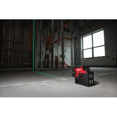 LASER 4 LIGNES AVEC 4 POINTS 12 VOLTS M12 CLL4P-301C - Milwaukee | 4933479203