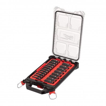 SET DE 19 DOUILLE 3/8 LONGUES PACKOUT - Carton - Milwaukee | 4932480946