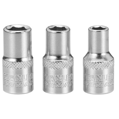 JEU DE DOUILLES 1/4" 6 PANS 5-6-7 MM FATMAX - 3 PIECES - STANLEY | FMMT17090-0