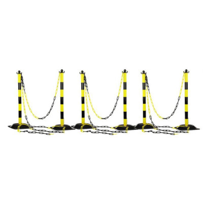 Kit délimitation zone de travail (6 poteaux + 25m de chaîne) - KSTools | 112.1430