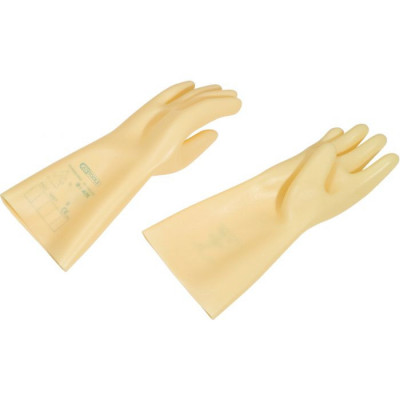 Gants d'électricien en latex naturel beige, classe 3, T10 - KSTools | 112.1133