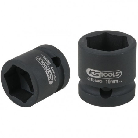 Douilles Impact A Choc Courtes 6 Pans Carre 1/2 - 6 Pans Courte 20 Mm - Oc-pro