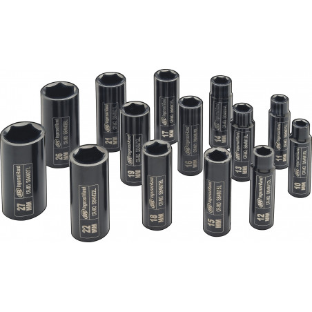 Jeu de douilles à chocs universelles métriques Drive 1/2" (14 pièces) SK4M14LN Ingersoll Rand | SK4M14LN