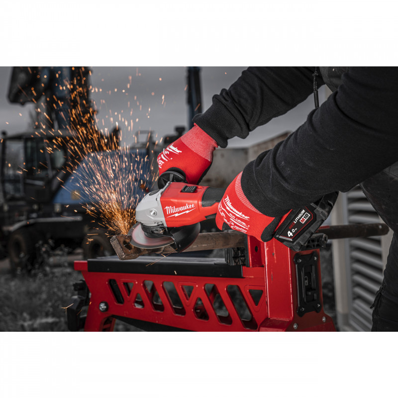 Milwaukee M18 BLSAG125X-0 | M18 Haakse slijper | 125 mm | brushless | schuifschakelaar | Zonder Accu's & Laders - 4933492643