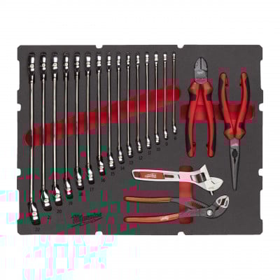 MODULE MOUSSE PACKOUT CLES/PINCES 19 PCS - Blister - Milwaukee | 4932493339