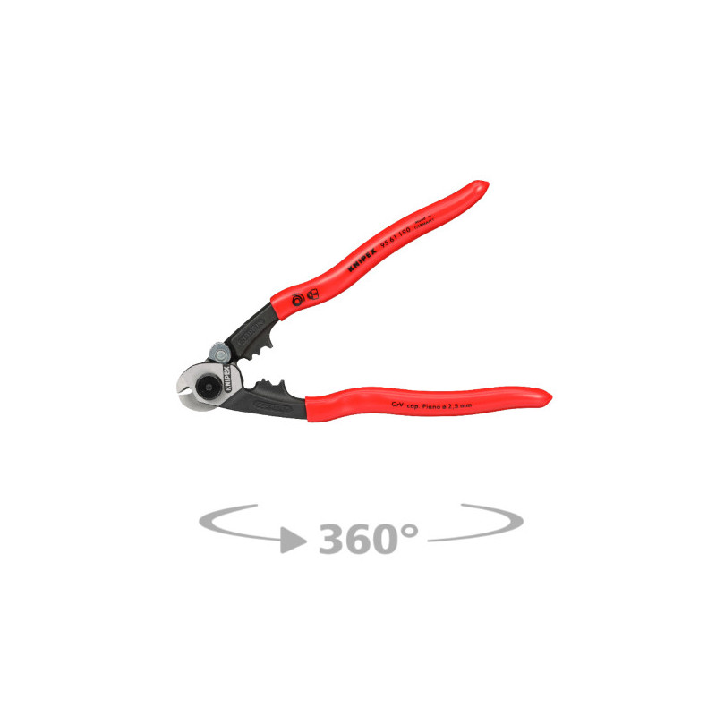 Cableforge Coupe-câbles Forgé 190 mm Knipex | 95 61 190