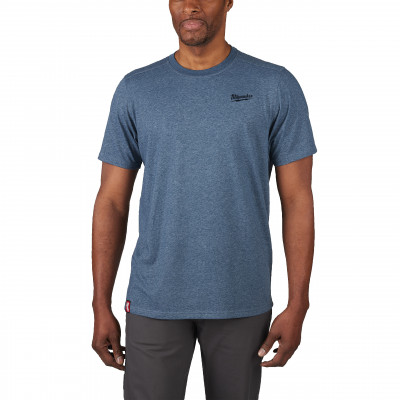 T-SHIRT HYBRID MANCHES-COURTES BLEU MILWAUKEE | 4932492973