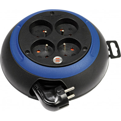 Enrouleur de câble Design-Box CL-S noir/bleu 3m H05VV-F 3G1,0 - Brennenstuhl | 1102231