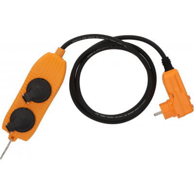 Rallonge électrique avec fiche différentielle 30mA et bloc Powerblock 2m H07RN-F - Brennenstuhl | 1132751