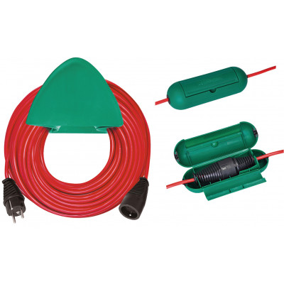 Rallonge électrique avec boîtier de protection et support de rangement 40m H05VV - Brennenstuhl | 1167541