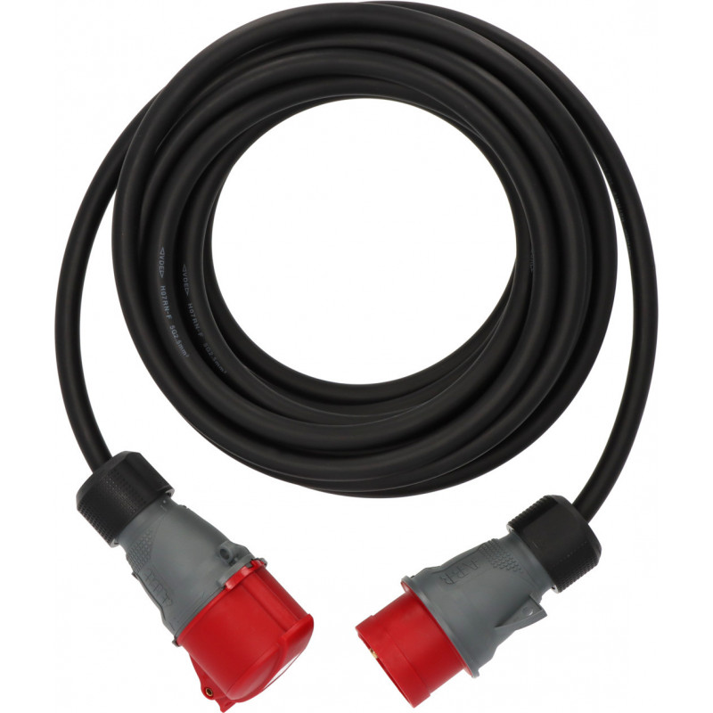 Brennenstuhl Rallonge Électrique 10 M Néoprène Rouge IP44 – Robuste Pour Chantier, Atelier, Jardin Et Usage Intensif