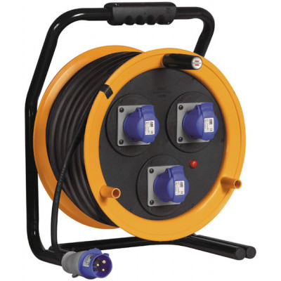 Enrouleur de câble Maxi Garant P17/16A/230V, 50m H07RN-F 3G2,5, IP44 - Brennenstuhl | 1243231