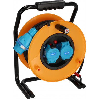 Enrouleur d'intervention IP44 2 prises MARECHAL® 2P+T 30A/230V 40m H07RN-F 3G2,5 - Brennenstuhl | 1243551