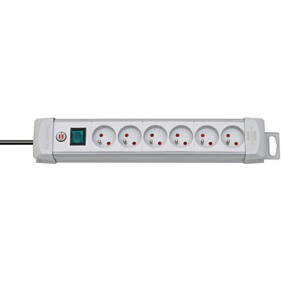 Multiprise Premium Plus 6 prises avec interrupteur, grise, 3m H05VV-F 3G1,5 - Brennenstuhl | 1390551066