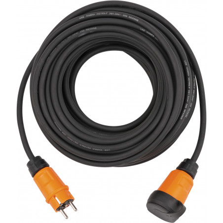 Rallonge électrique professionalLINE 25m H07RN-F 3G1,5 noir - Brennenstuhl | 9161251100