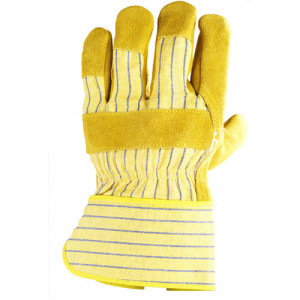 Gants docker croûte vachette jaune, paume renfort fleur +CAR - COVERGUARD | MOP153