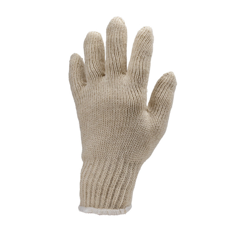 Gants EUROLITE 4330, Support blanc sans couture 100% coton résistant, jauge 7, Poignets tricotés - COVERGUARD | MO4330