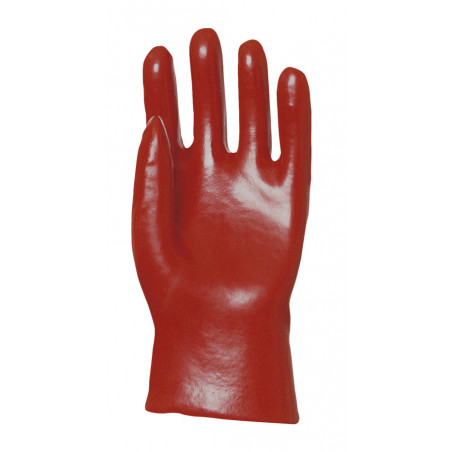 Gants EUROSTRONG 3520 PVC rouge enduit standard, 27 cm - COVERGUARD | MO3520