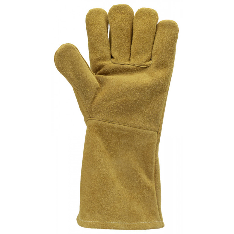 Gants EUROWELD 330 croûte vachette orange doré, cout.Kevlar, manchette 15cm - COVERGUARD | 1WEL330