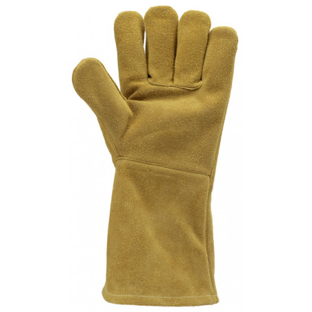 Gants EUROWELD 330 croûte vachette orange doré, cout.Kevlar, manchette 15cm - COVERGUARD | 1WEL330