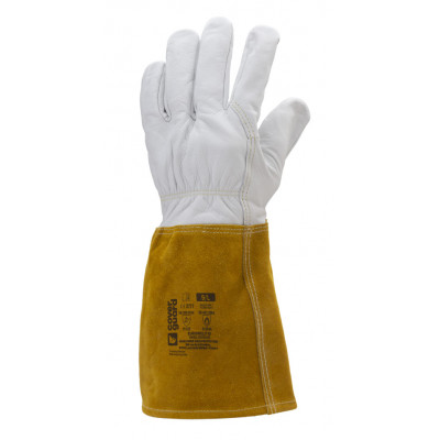 GANTS EUROWELD 100 TIG FLEUR CHEVRE - MANCHETTE CROUTE 15CM - COVERGUARD | 1WEL10