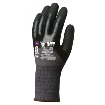 Gants EUROLITE 15N505 J15 double enduit nitrile paume + 3/4 dos - COVERGUARD | 1NIBG