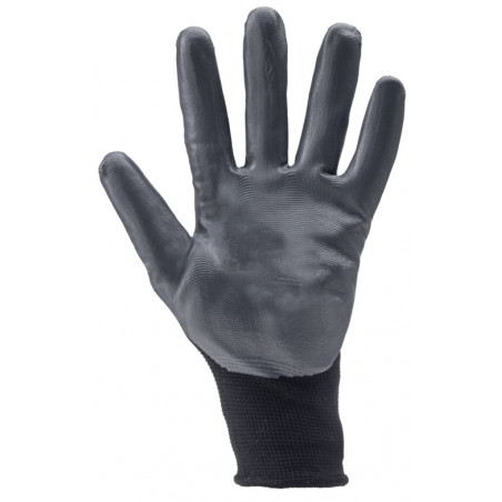 Gants EUROLITE 1NIBB, polyester noir, J13, paume enduite nitrile noir - COVERGUARD | 1NIBB