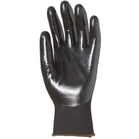 Gants EUROLITE 1NIAB, polyester noir, J15, Enduction 3/4 nitrile noir - COVERGUARD | 1NIAB