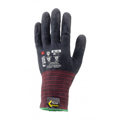 Gants EUROCUT N606 cut F. HPPE KEVLAR J18 mousse nitrile,  renfort pouce index, tactile - COVERGUARD | 1CUFF00