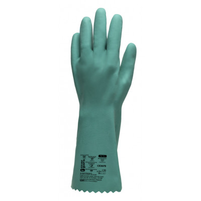 Gants EUROCHEM NI550, nitrile sur polycoton, 0.85mm, 35cm - COVERGUARD | 1CHNI50