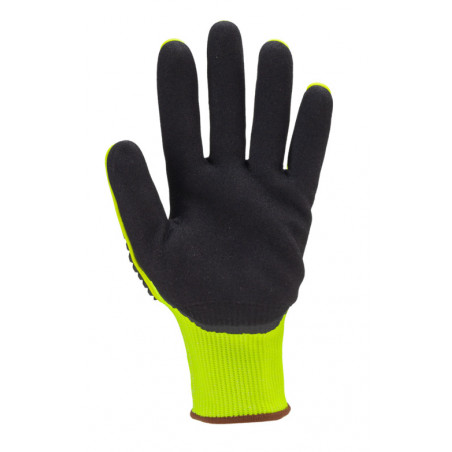 Gants EUROCUT IMPACT 100 jaune CUT C double enduit paume nitrile noir + TPR - COVERGUARD | 1CHIC60