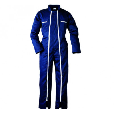 Combinaison 2 zips - FACTORY - 65% PES/35% CO 245g/m2 - Marine - COVERGUARD | MO74560