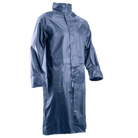 Manteau de pluie - PVC COAT - 100% PES enduit PVC souple 185g/m2 - Marine - COVERGUARD | MO50625