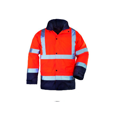 Parka 4/1 - ROADWAY - Parka: 300D Oxford + Veste 2/1: 300D Oxford - Orange HV/Marine - COVERGUARD | 7ROPO