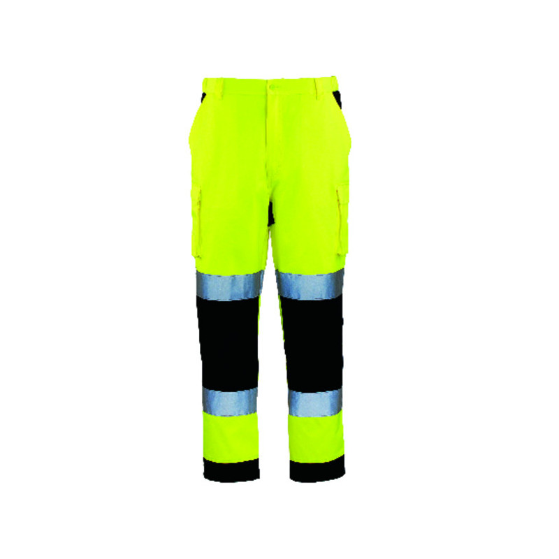 Pantalon - PATROL - 60% CO/40% PES 245g/m2 - Jaune HV/Marine - COVERGUARD | 7PAJP