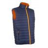 Gilet froid - YORU - Réversible Ripstop 100% PES + Bandes segmentées - Orange HV/Marine - COVERGUARD | 5YOR170