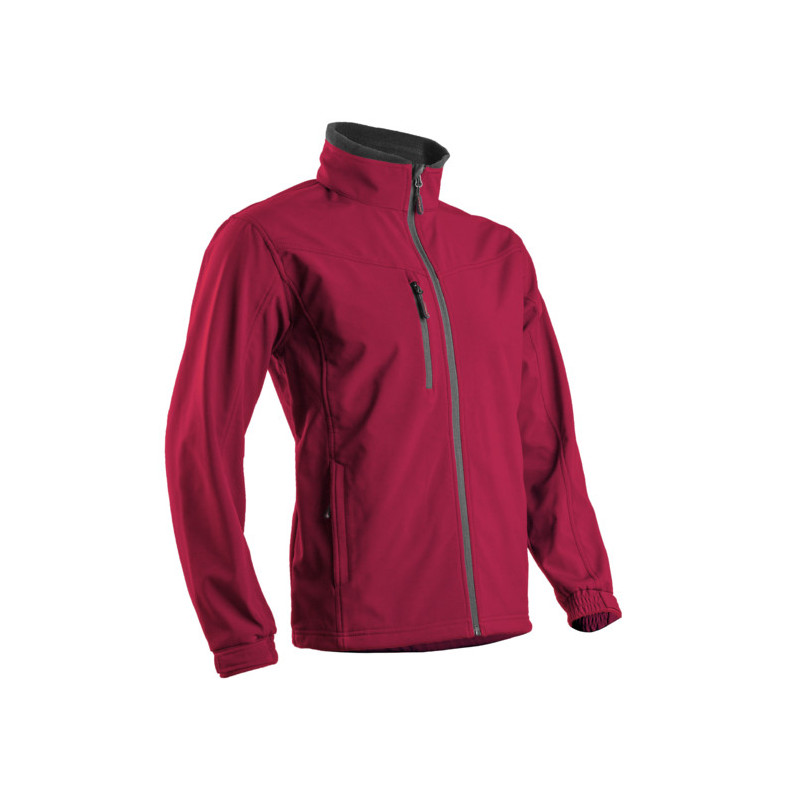 Veste Softshell - YANG II - 94% PES/6% EA + TPU membrane + Polaire - 310g/m2 - Rouge - COVERGUARD | 5YANS30