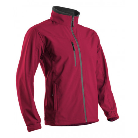 Veste Softshell - YANG II - 94% PES/6% EA + TPU membrane + Polaire - 310g/m2 - Rouge - COVERGUARD | 5YANS30